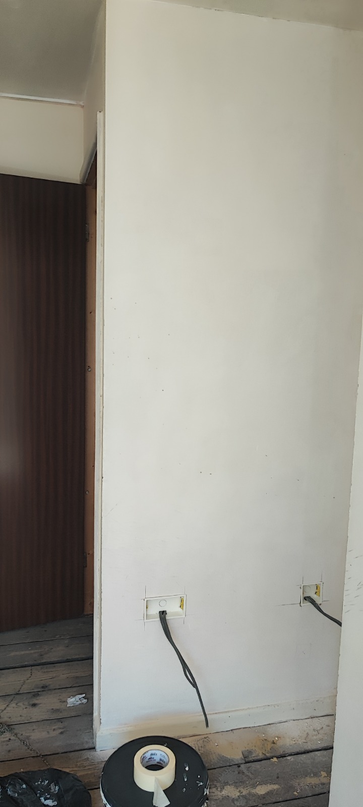 Newly painted bedroom with fitted radiator — Cwmbran decorating project